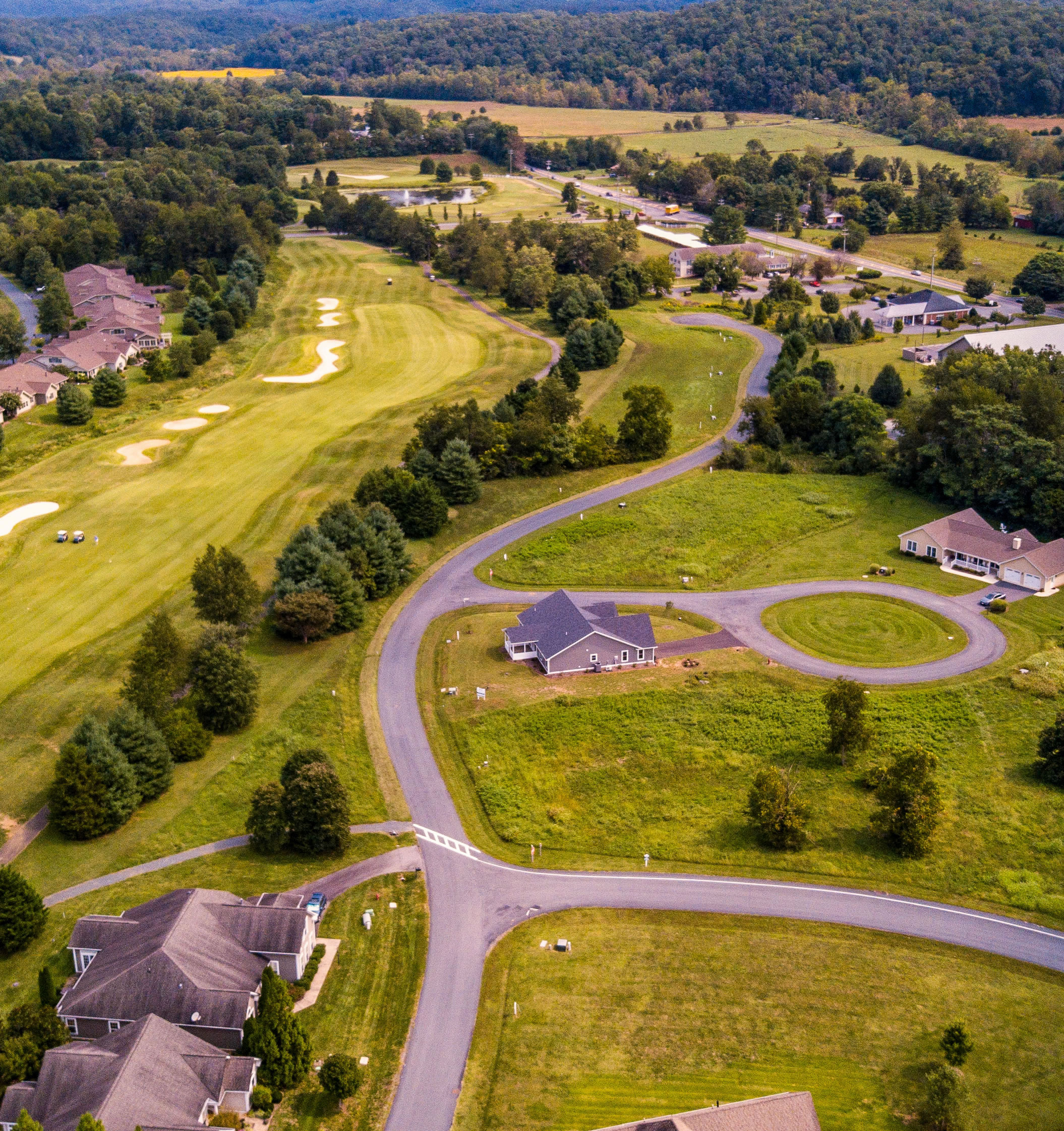 Golf course living in a four-season resort.